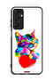 Samsung Galaxy A25 5G Protective Case Cover Colourful Kitten