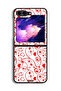 غطاء حماية لهاتف Samsung Galaxy Z Flip6 بنقشة قلوب