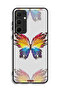 Samsung Galaxy A35 5G Protective Case Cover Digital Art Simple Background Minimalism Butterfly
