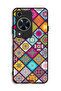 Huawei Enjoy 70 Protective Case Cover Mandala Squares Pattern