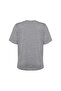 Gray Melange Crew Neck Short Sleeve Basic Tshirt - 2