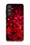 Samsung Galaxy M55 5G Protective Case Cover Heart Flowers Abstract Art
