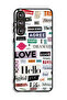 Samsung Galaxy F55 5G Protective Case Cover Short Quotes Stickers