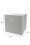 (5 Pcs) Shelf Organizer Box Set (30*30*30 cm) New Season Nano Technology Waterproof Fabric Gray - 2