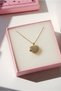 Stainless Steel Elegant Stone Heart Locket Necklace - 4