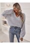 Women's V-Neck Knitwear Sweater Aprajli - 4