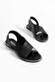 Women's Black Daily Comfortable Sole Ring Detailed Flip Flop Sandals Summer Lightweight Thin Sole Slippers - 4