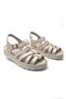 Kindep Papatya Genuine Leather Comfort Daily Women's Slippers Light Gray - 2
