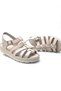 Kindep Papatya Genuine Leather Comfort Daily Women's Slippers Light Gray - 3
