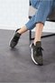 Kindep Taru Drop Stone Detailed Casual Women's Shoes Black - 3