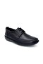 Kindep Alme Inside and Outside Genuine Leather Air Conditioned Men's Comfort Shoes Lace Black