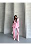 Blazer Jacket Palazzo Pants Suit - 6
