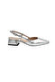Kindep Cico Low Thick Heeled Closed Toe Women's Shoes Silver - 2