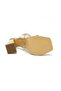 Kindep Daily Thick Heeled Platform Women's Slippers Gold - 5