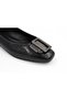 Kindep Cico Buckle Detailed Women's Ballerinas Black - 5