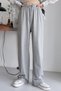 Lace-Up Waist Straight Leg Sweatpants, Women's Sweatpants