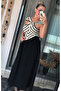 Zigzag Collar Detailed Maxi Dress