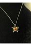 Colored stone necklace