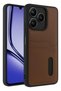 Realme Note 50 4g Case Sara Leather Case with Business Card - Tan Sptgl - 2