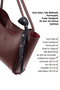 Claret Red Shk240 Faux Leather Zippered Single Compartment Hand, Arm and Shoulder Bag with Scarf Gift - 7