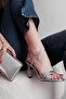 Abely Women's Cross Strap Detailed Heeled Shoes 4077 - 6