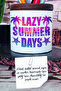 منظم سطح المكتب لحامل الأقلام من السيراميك المطبوع من Lazy Summer Days - 2