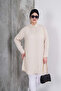Light Beige Classic Shirt Tunic - 5