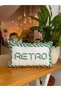 Retro - Ciao Bella Written Double Sided Decorative Suede Set of 2 Throw Pillow Covers - 30X50Cm - 4