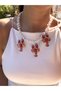 Pearl Triple Lobster Necklace - 3