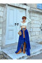 Premium Asymmetrical Flounced Ruffled Cowboy Waistband Bohemian Chiffon Skirt