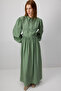 Belt Shirt Collar Dress
