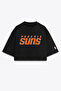 Phoenix Basketball Black Oversize Crop T-Shirt - 2