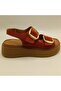 Exclusive Stable Orange Suede Platform Sandals |   Summer Elegance with Buckle & Anti-Slip Sole