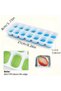 4 Pieces of Superimposed Silicone Ice Molds with Lids, Bpa Free, Easy to Remove Set of 14 Cubes - 4