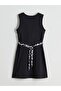 Lcw Dream Black Crew Neck Patterned Women's Hijab Swimsuit Set - 8