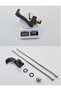 Black Gold Waterfall Sink Faucet, Single-Hole Countertop, Single-Handle Hot/Cold Bathroom Faucet - 2