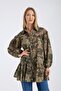 Glitter Ruffle Tunic Shirt