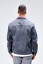 Men's Gray Washed Standard Fit Buttoned 100% Cotton Jean Jacket Hlthe042153 - 8