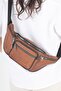 Unisex Tan Multi-Pocket Genuine Leather Freebag Waist Bag and Shoulder Bag - 7
