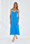 4252 Women's Rope Strap V-Neck Dress Cobalt Blue