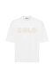 Washable Front Printed Oversize T-Shirt Ecru - 3