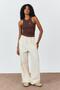 Brown Halter Neck Bow Detailed Tank Top - 4