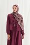 Viena Silk Crepe Shawl - Plum