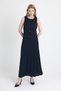 Black Front Button Pleated Dress 251627 - 6