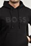 Erkek Kapüşonlu Sweatshirt Siyah - 4