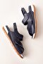 Women's Genuine Leather Anatomical Sole Sandals Iz.4601 Navy Blue - 4