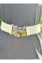 80X5 cm Leopard Buckle Elastic Women's Belt