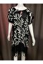 Black Patterned Tassel Pareo Beach Dress – Lightweight Beach Dress over Swimsuit - 2