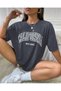 California West Coast Printed Smoked Oversize Cotton Tshirt Unisex