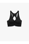 V Neck Sleeveless Window Detail Sports Bra